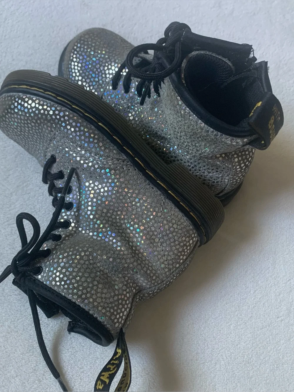 Dr. Martens Pascal Iridescent Toddler Boots Size 9